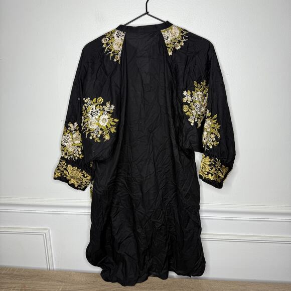 KHAADI Floral Embroidered Cambric Raglan Top Kurta Dress Womens 12 - Picture 7 of 12